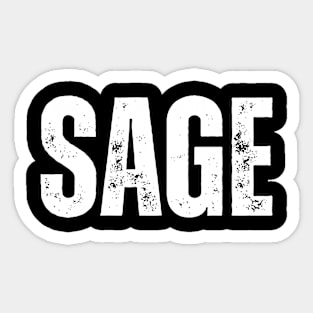 Sage Name Gift Birthday Holiday Anniversary Sticker